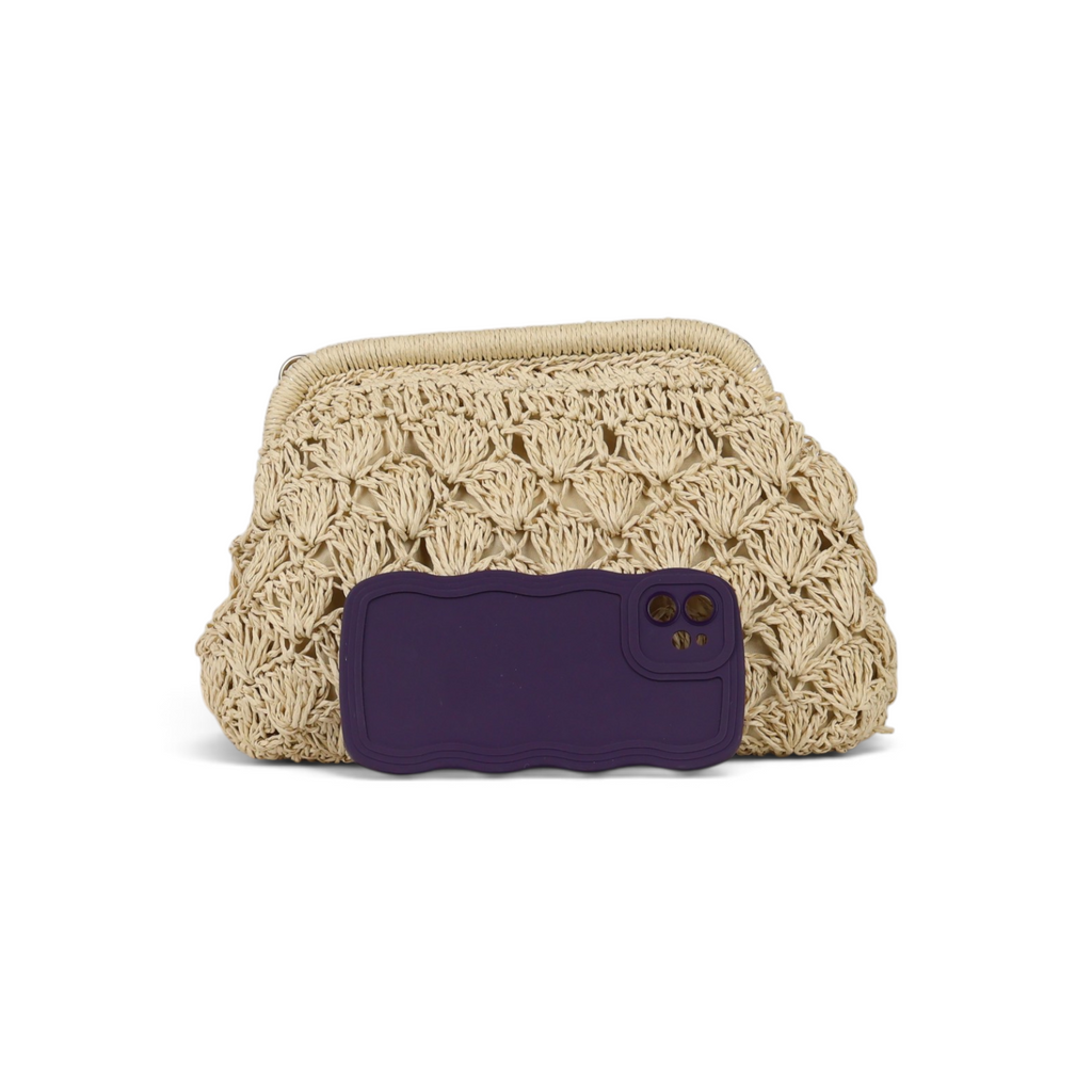 Bolsa Transversal Pouch Palha Bege