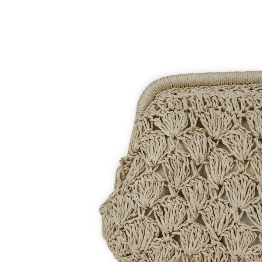 Bolsa Transversal Pouch Palha Bege