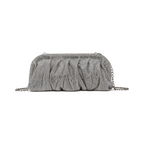 Bolsa Tranversal Pouch Strass Prata - ReUse