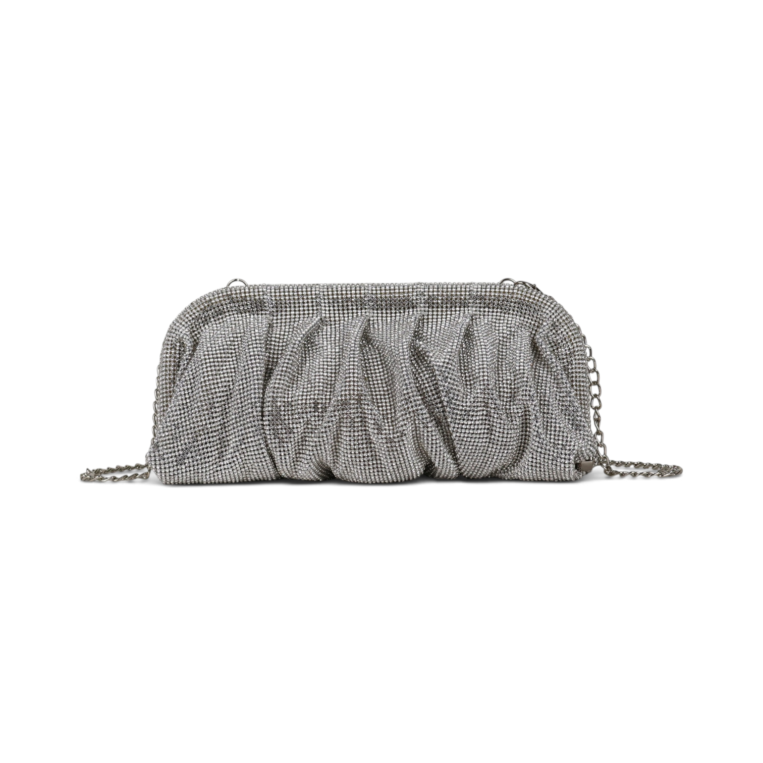 Bolsa Tranversal Pouch Strass Prata - ReUse