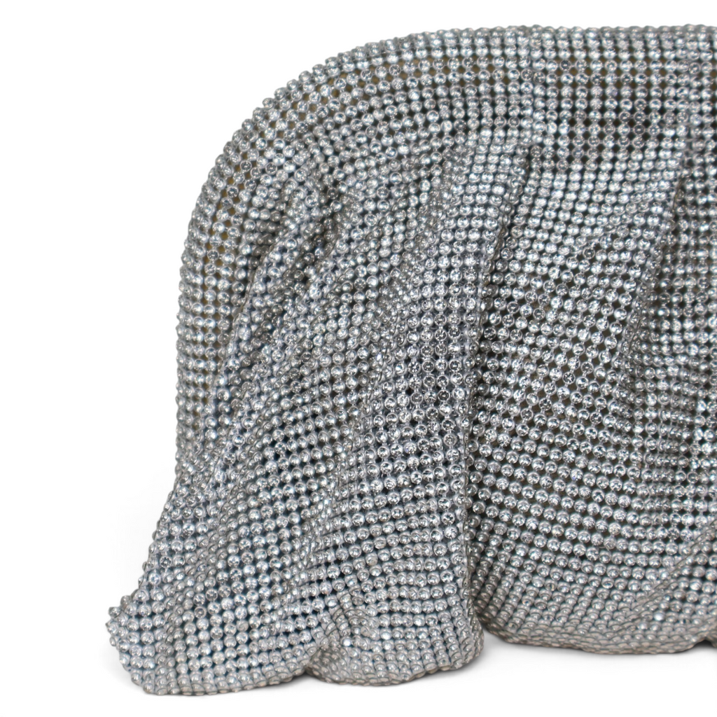 Bolsa Tranversal Pouch Strass Prata - ReUse