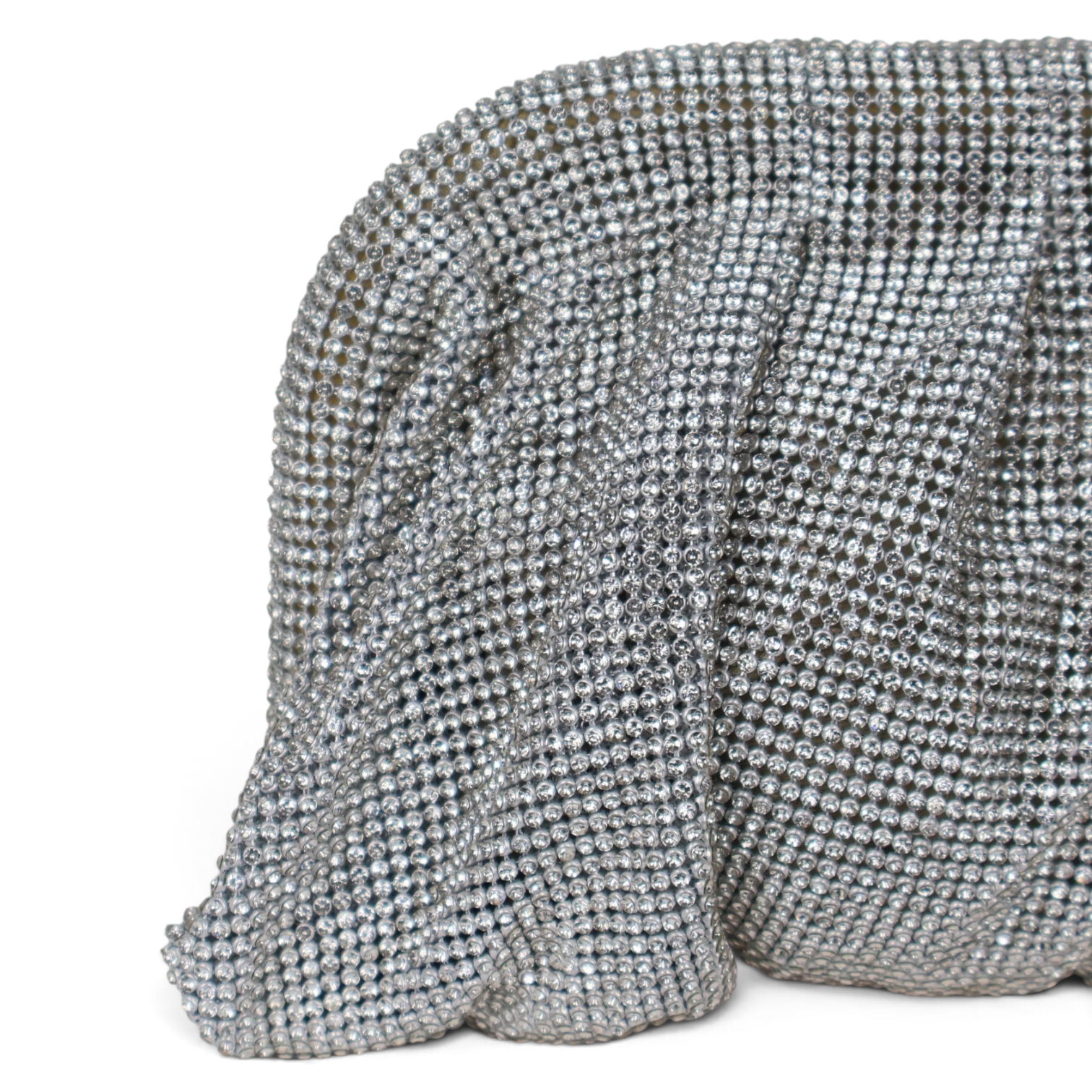 Bolsa Tranversal Pouch Strass Prata - ReUse
