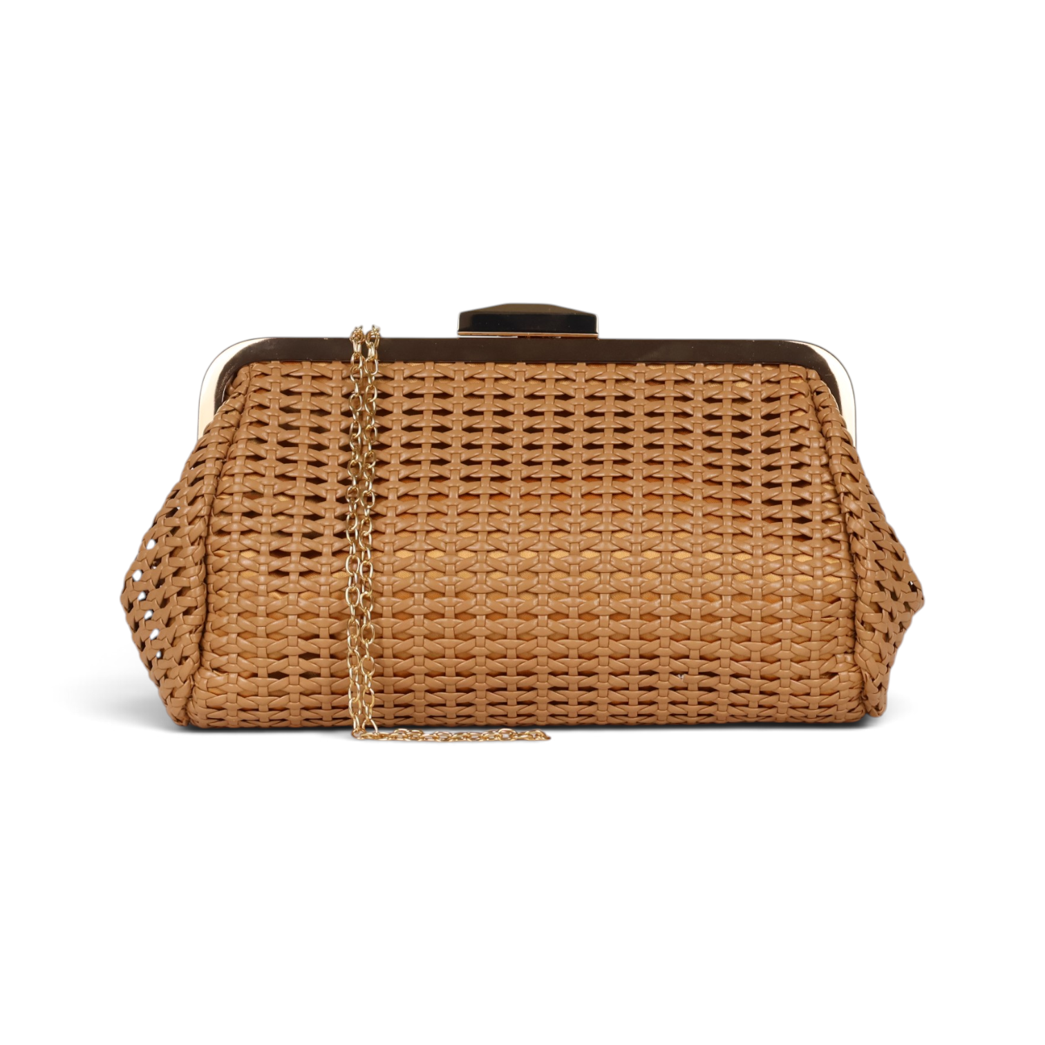 Bolsa Transversal Pouch Palha Bege Caramelo