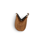 Bolsa Transversal Pouch Palha Bege Caramelo