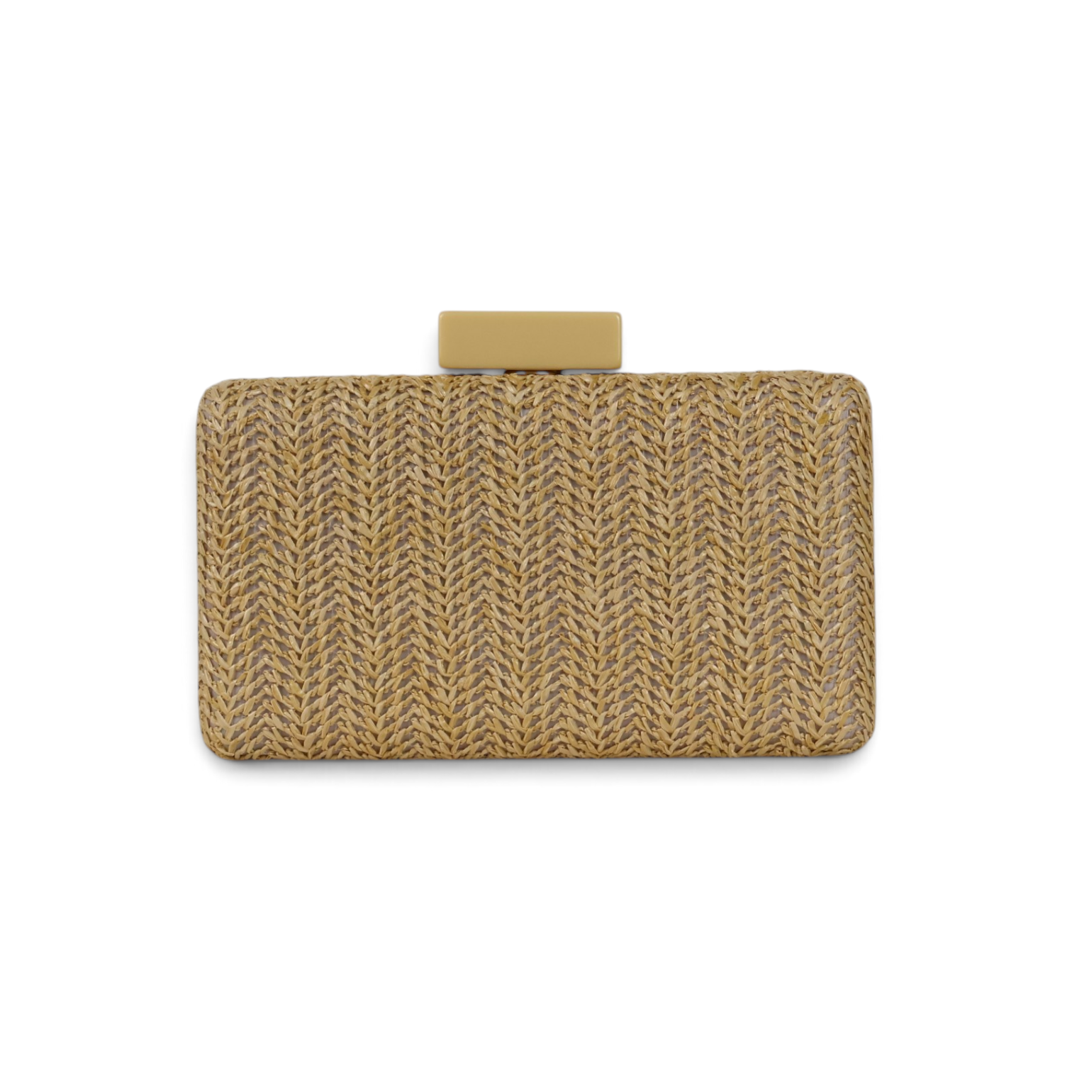 Bolsa de Festa Clutch Palha Bege