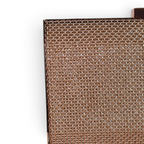 Bolsa de Festa Clutch Malha Metalizada Rosê Gold
