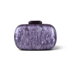 Bolsa de Festa Clutch Acrílico Oval Lilás