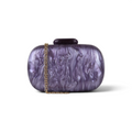 Bolsa de Festa Clutch Acrílico Oval Lilás