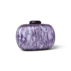 Bolsa de Festa Clutch Acrílico Oval Lilás