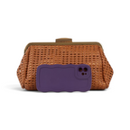 Bolsa Transversal Pouch Palha Marrom
