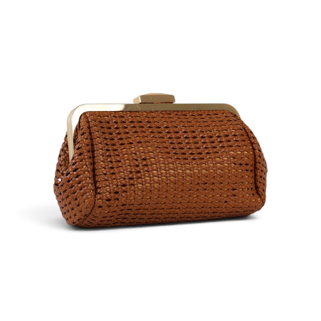 Bolsa Transversal Pouch Palha Marrom
