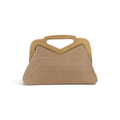 Bolsa de Mão Top Handle Palha Bege