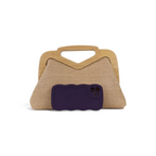 Bolsa de Mão Top Handle Palha Bege