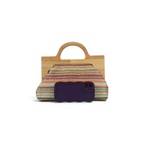 Bolsa de Mão Top Handle Palha Colorida - ReUse