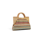 Bolsa de Mão Top Handle Palha Colorida - ReUse