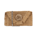 Bolsa Carteira Envelope Palha Bege