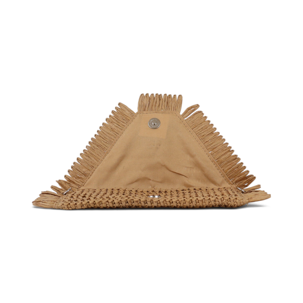 Bolsa Carteira Envelope Palha Bege