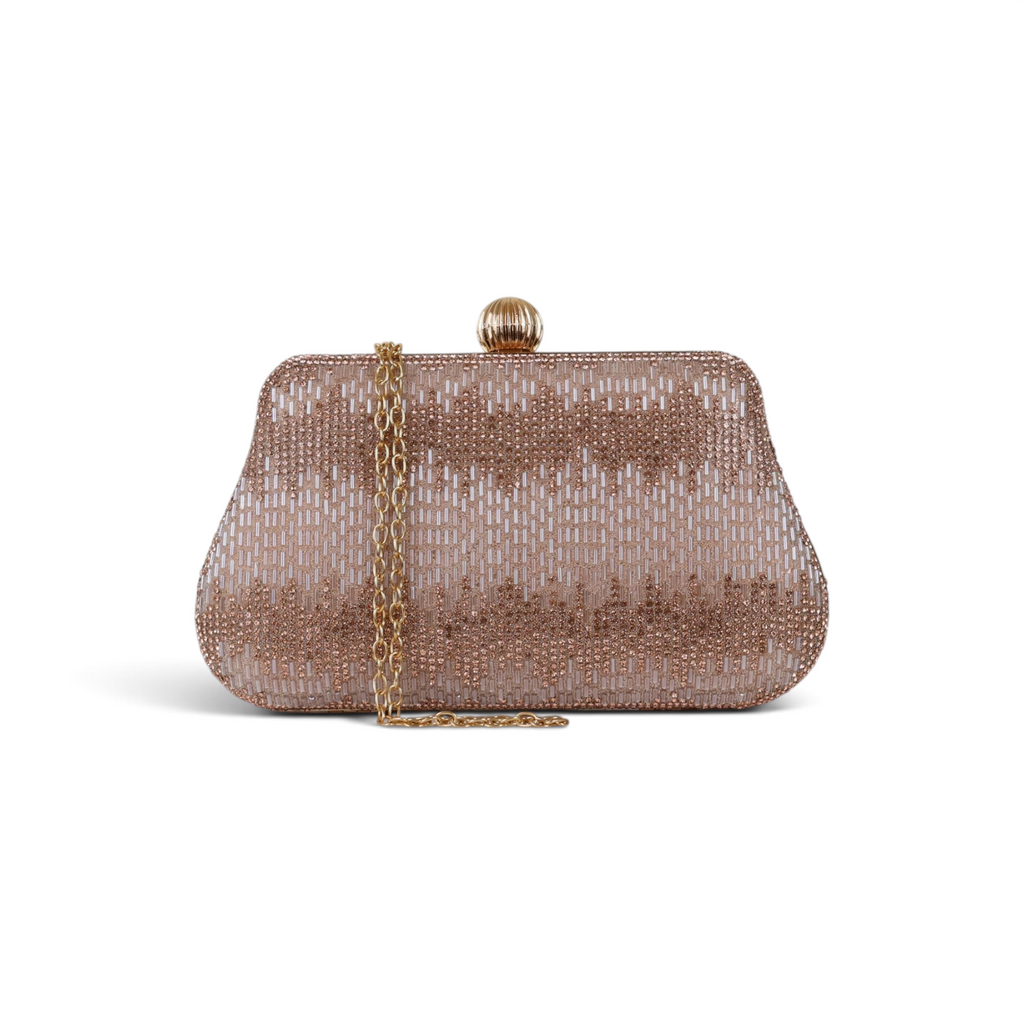 Bolsa Festa Clutch Vidrilhos Rosê