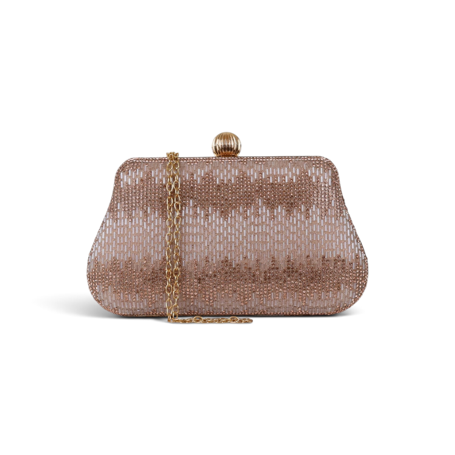 Bolsa Festa Clutch Vidrilhos Rosê