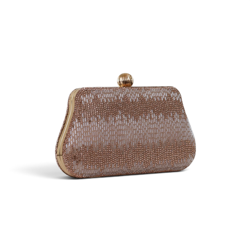 Bolsa Festa Clutch Vidrilhos Rosê
