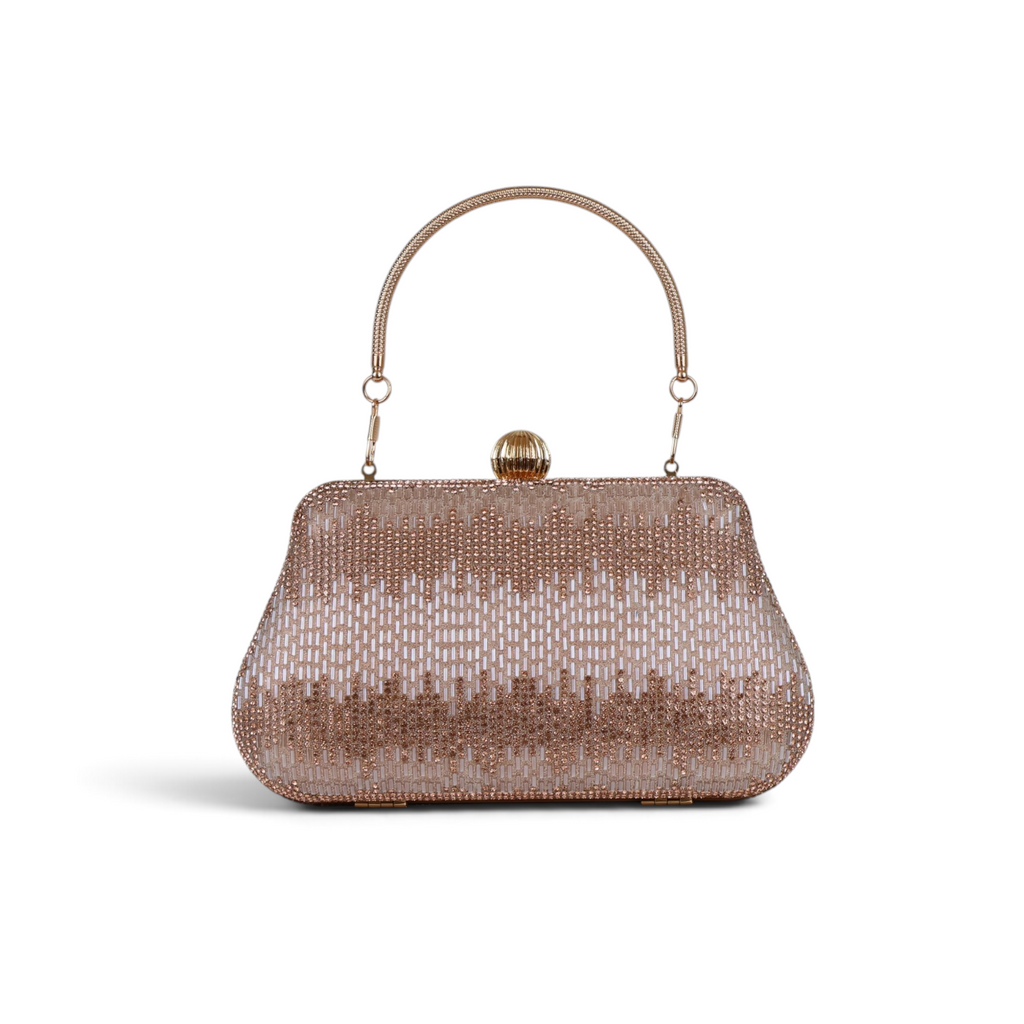 Bolsa Festa Clutch Vidrilhos Rosê