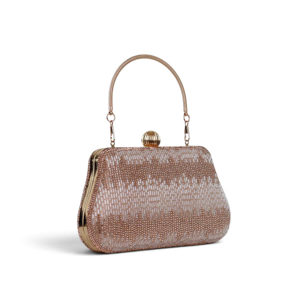 Bolsa Festa Clutch Vidrilhos Rosê