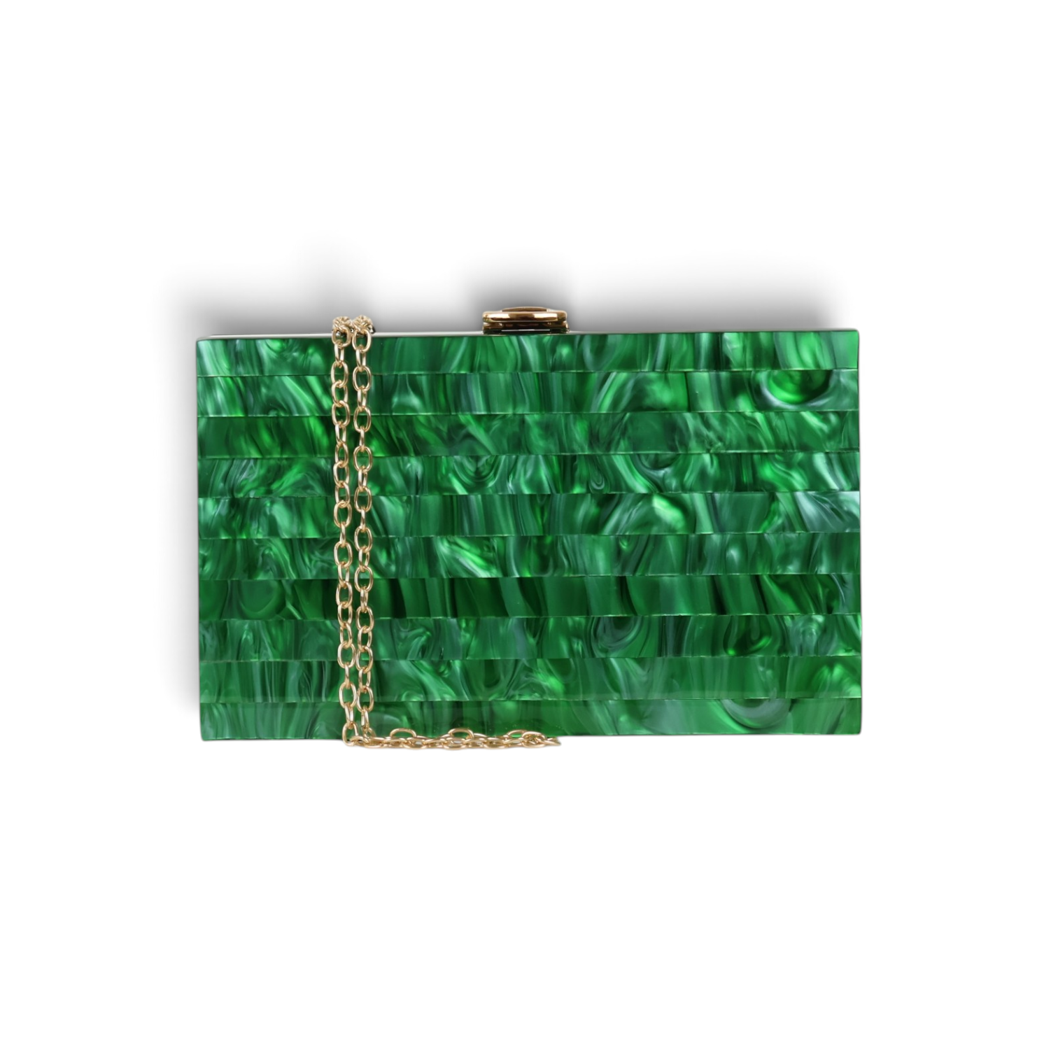 Bolsa de Festa Clutch Acrílico Verde
