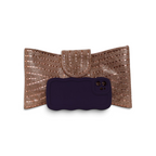 Bolsa Carteira Envelope Strass Rosê Gold