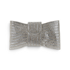 Bolsa Carteira Envelope Strass Prata