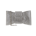 Bolsa Carteira Envelope Strass Prata