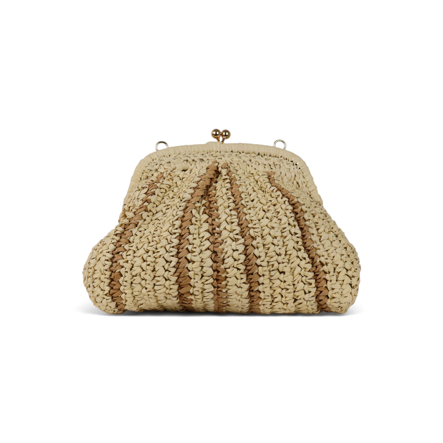 Bolsa Transversal Pouch Palha Bege