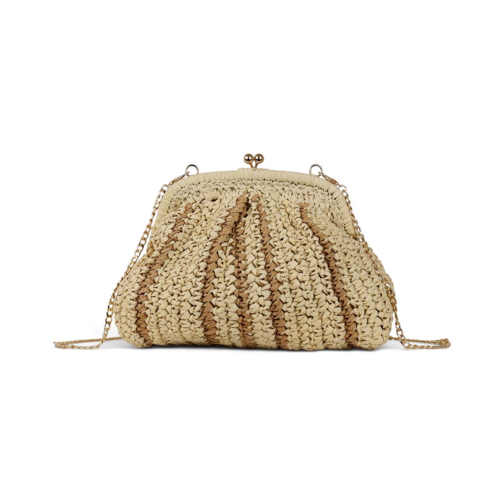 Bolsa Transversal Pouch Palha Bege