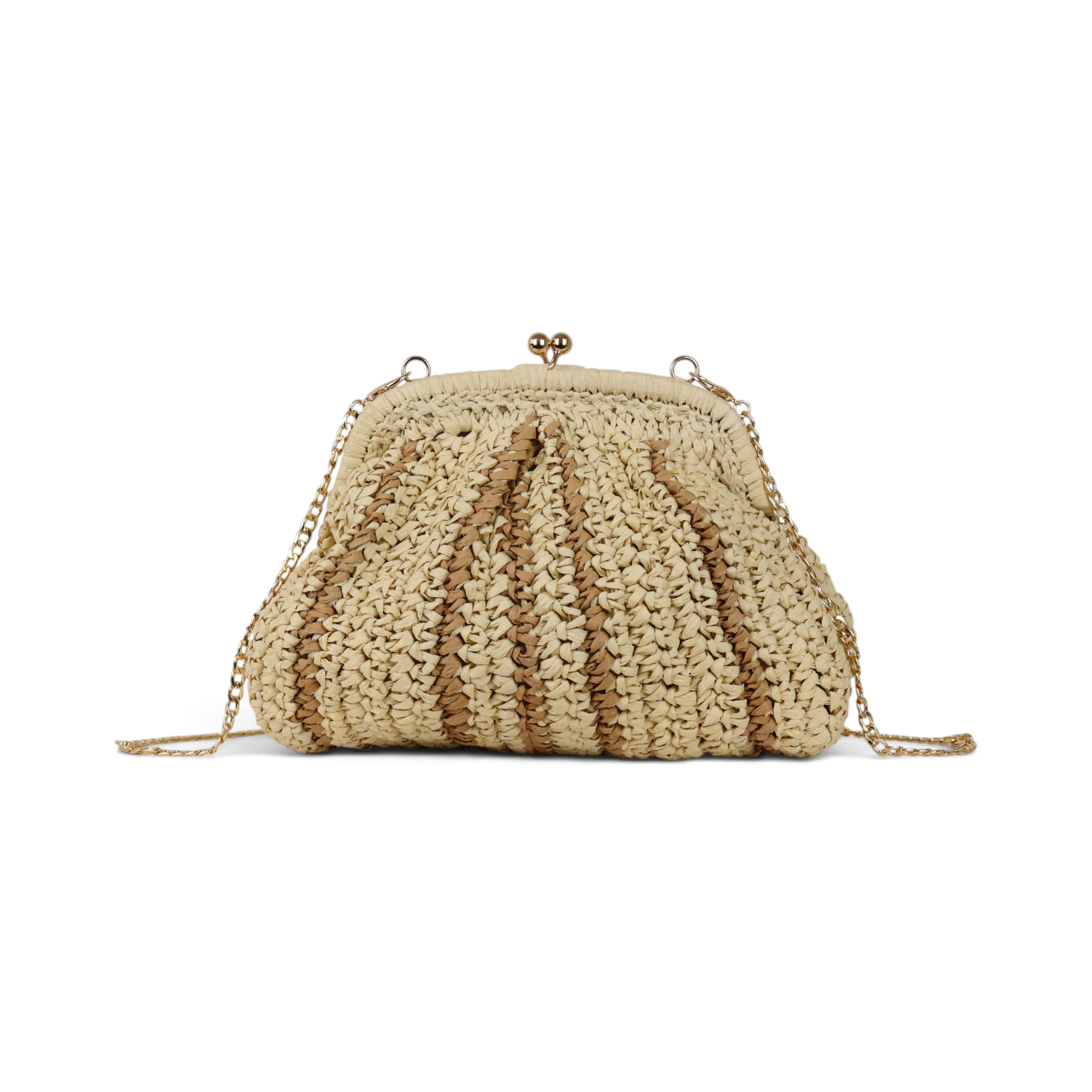 Bolsa Transversal Pouch Palha Bege