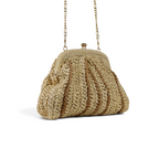 Bolsa Transversal Pouch Palha Bege