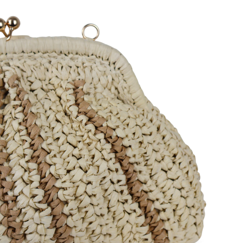 Bolsa Transversal Pouch Palha Bege