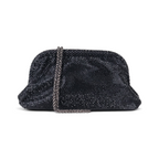 Bolsa Tranversal Pouch Strass Preta