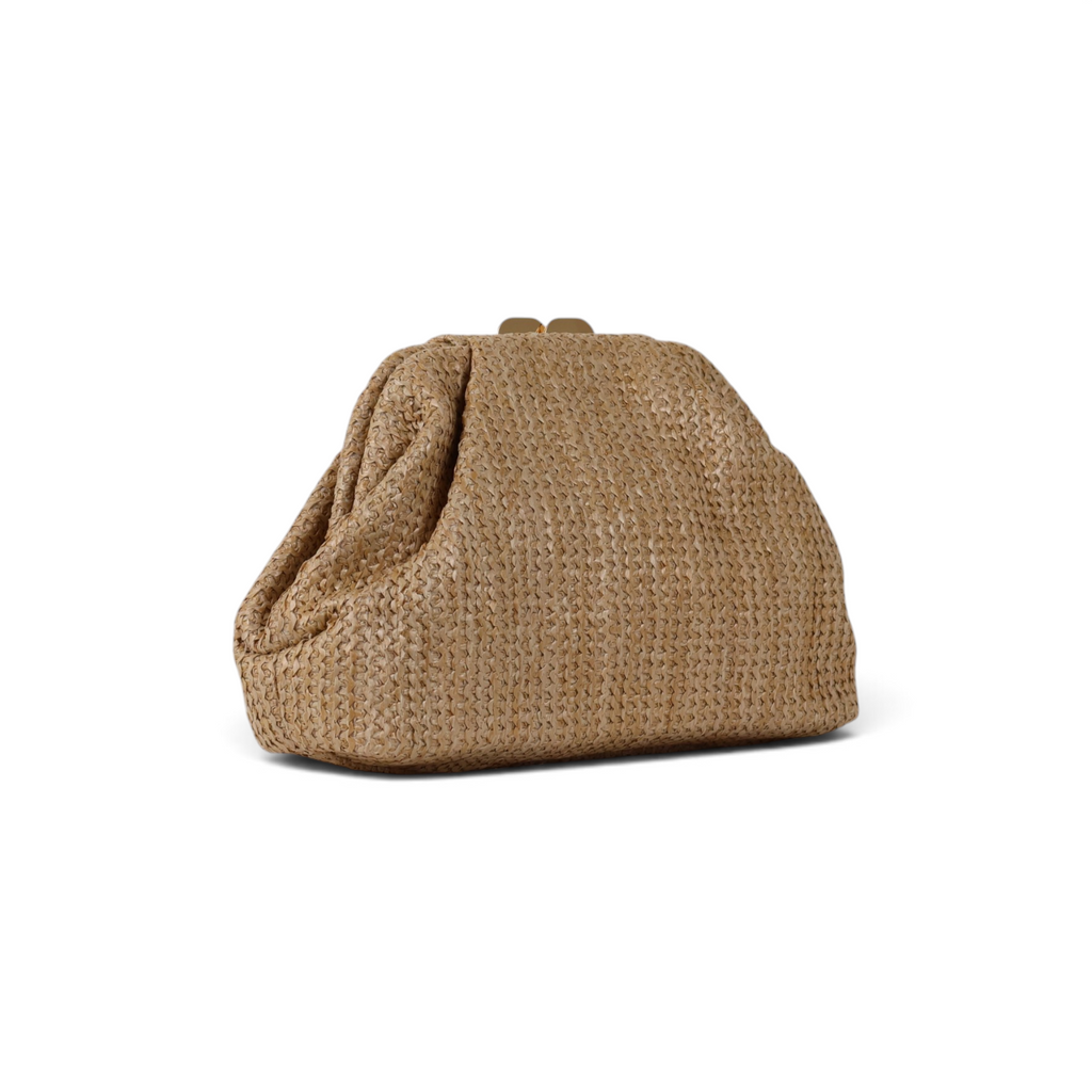 Bolsa Transversal Pouch Palha Bege