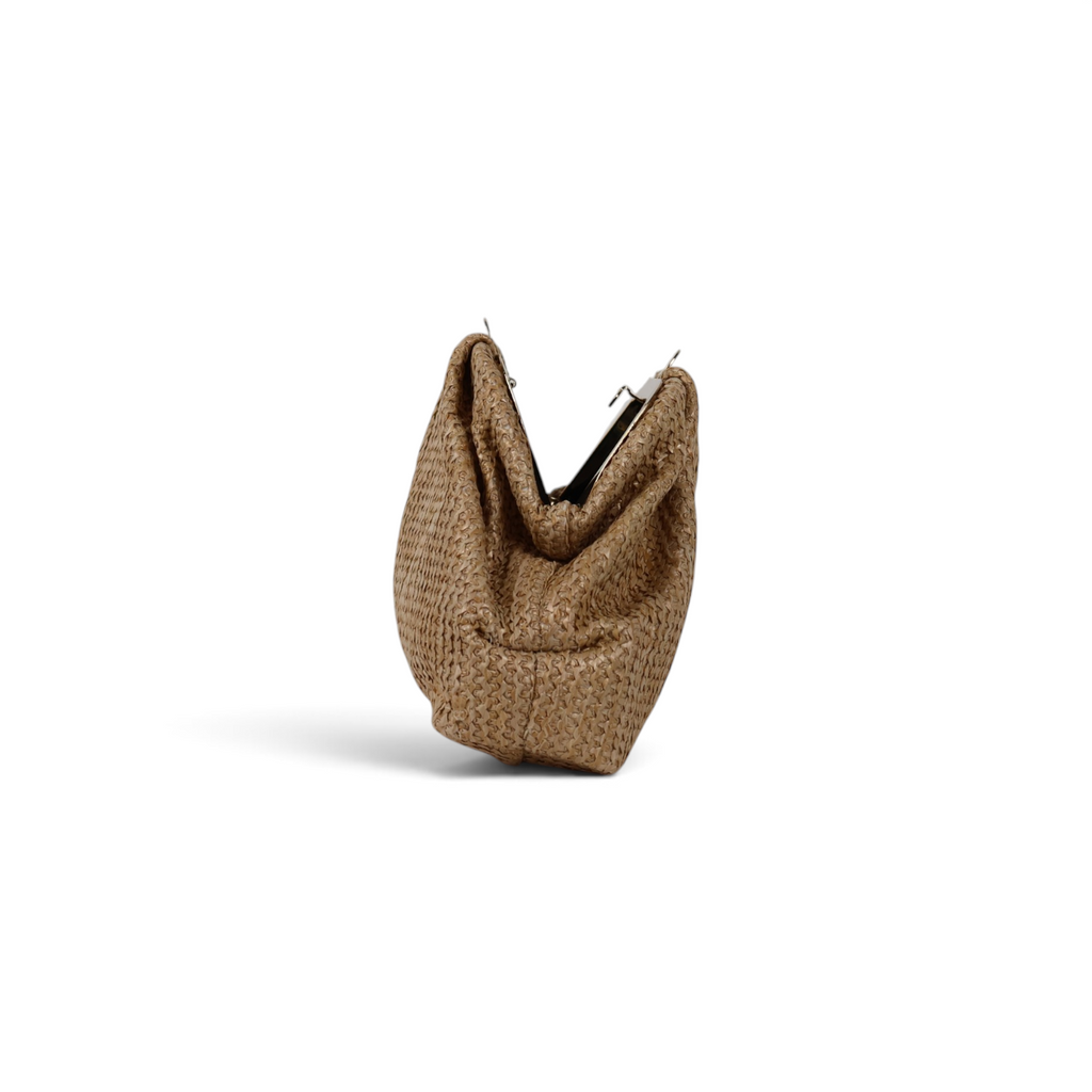 Bolsa Transversal Pouch Palha Bege