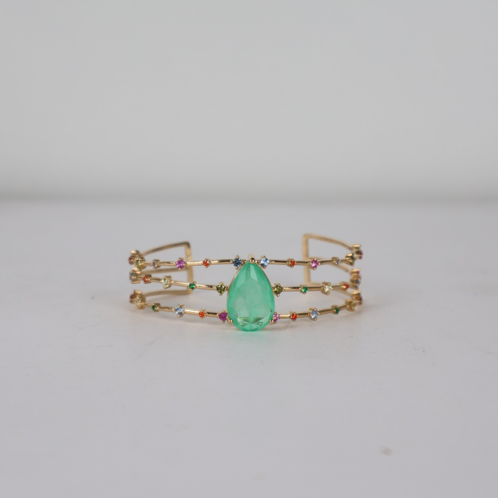 Kit Brinco e Bracelete Verde