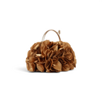Bolsa Top Handle Babados Caramelo