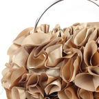Bolsa Top Handle Babados Caramelo