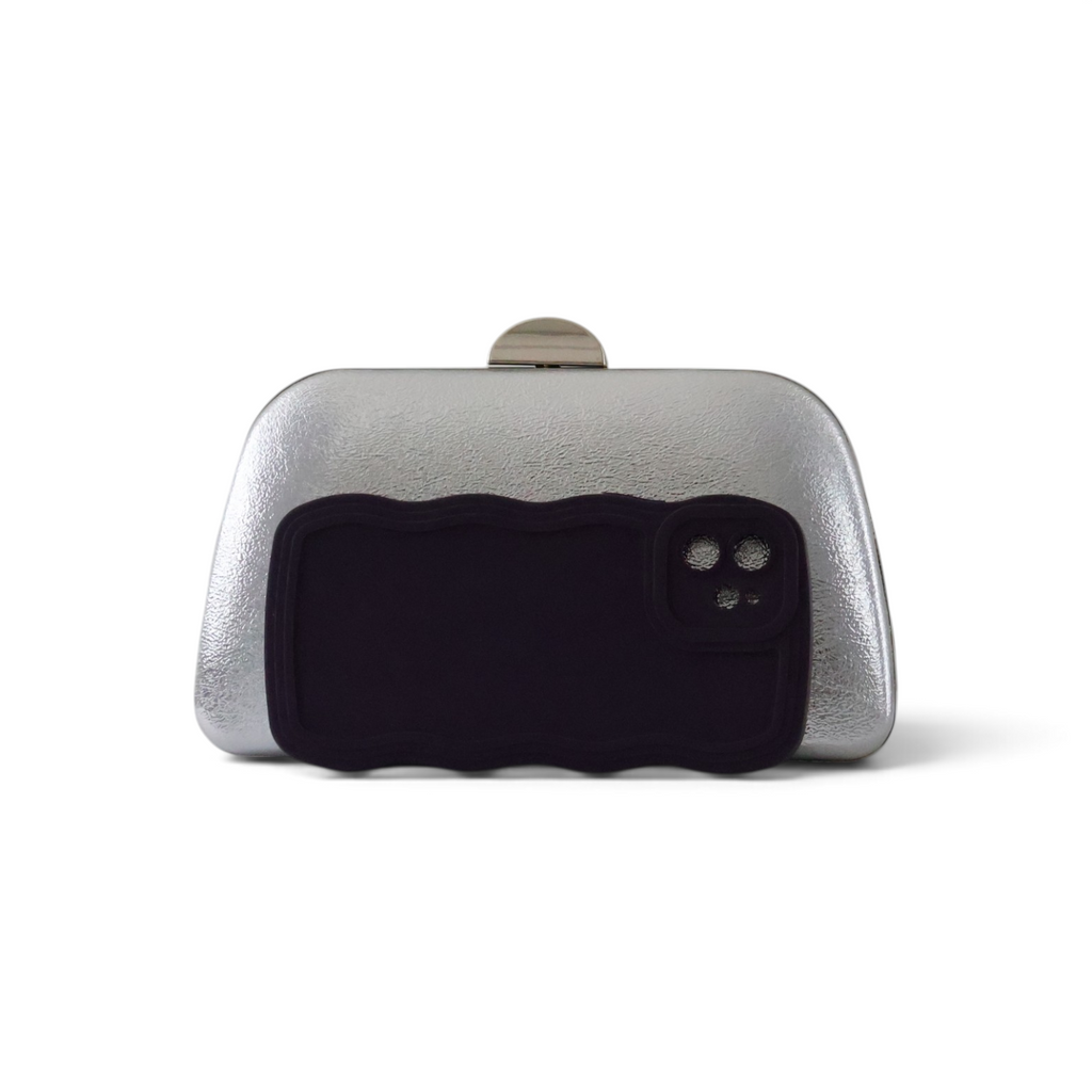 Bolsa Clutch Festa Prata