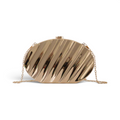 Bolsa de Festa Clutch Metal Dourada