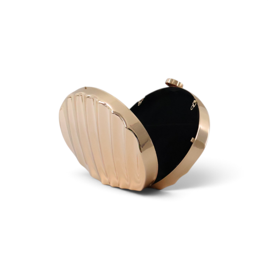 Bolsa de Festa Clutch Metal Dourada