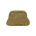 Bolsa de Mão Pouch Tramas Dourada