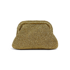 Bolsa de Mão Pouch Tramas Dourada