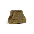 Bolsa de Mão Pouch Tramas Dourada