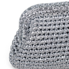 Bolsa de Mão Pouch Tramas Prata