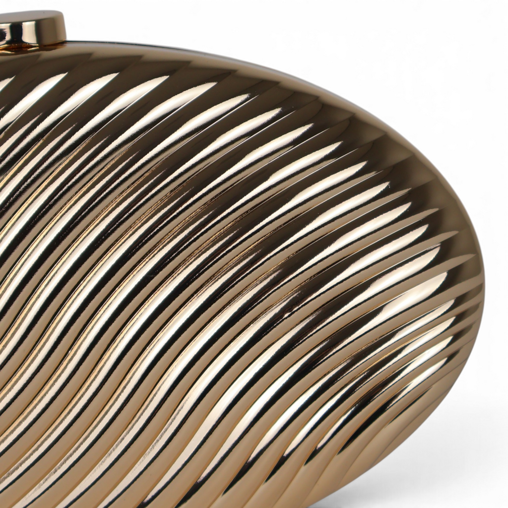 Bolsa de Festa Clutch Metal Dourada