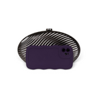 Bolsa de Festa Clutch Metal Prata Grafite
